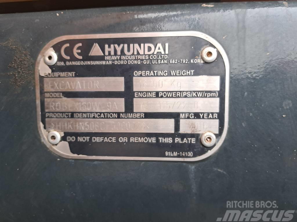 Hyundai R160W-9A Ratasekskavaatorid