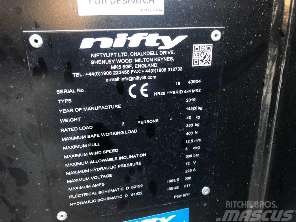 Niftylift HR28 Hybrid 4x4 MK2 Iseliikuvad poomtõstukid