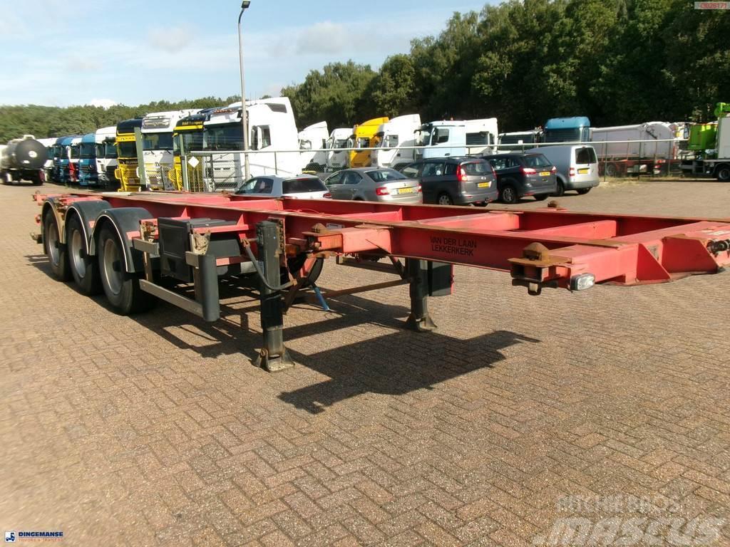 Burg 3-axle container chassis 20,30 ft + ADR Konteinerveo poolhaagised