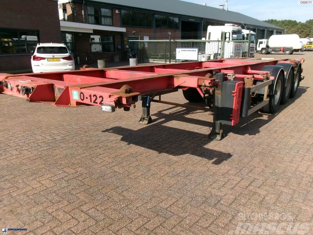 Burg 3-axle container chassis 20,30 ft + ADR Konteinerveo poolhaagised