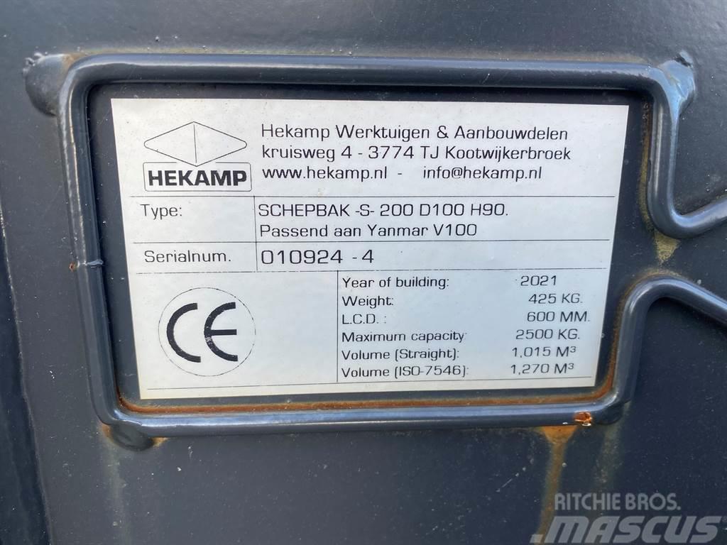 Terex Schaeff Ø50MM-Hekamp SCHEPBAK-S-200 D100 H90-Bucket Kopad