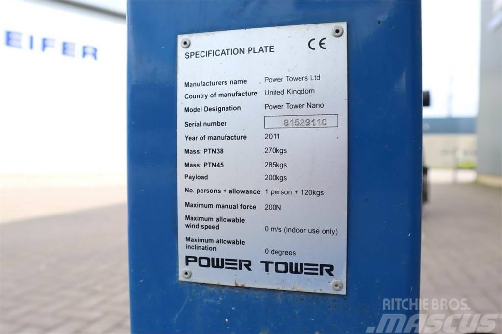 Power TOWER NANO SP Electric, 4.50m Working Height, 200k Iseliikuvad poomtõstukid