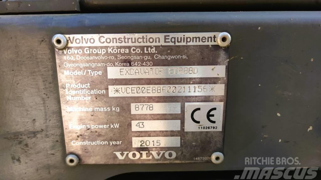 Volvo ECR 88D Roomikekskavaatorid