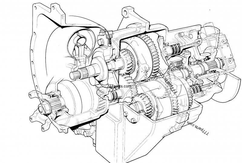 JCB PowerShift gearbox 1:1.495 JCB 542-70 Ülekandemehhanism