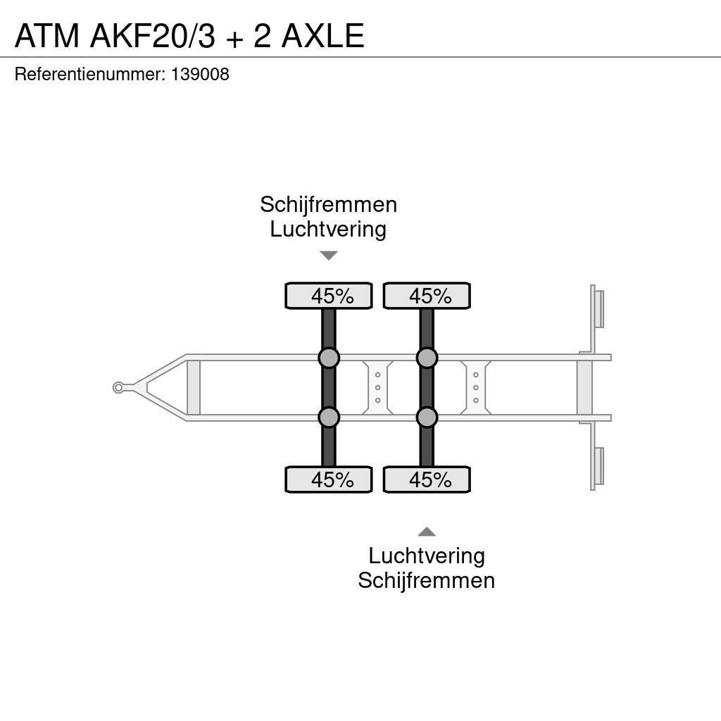 ATM AKF20/3 + 2 AXLE Madelhaagised
