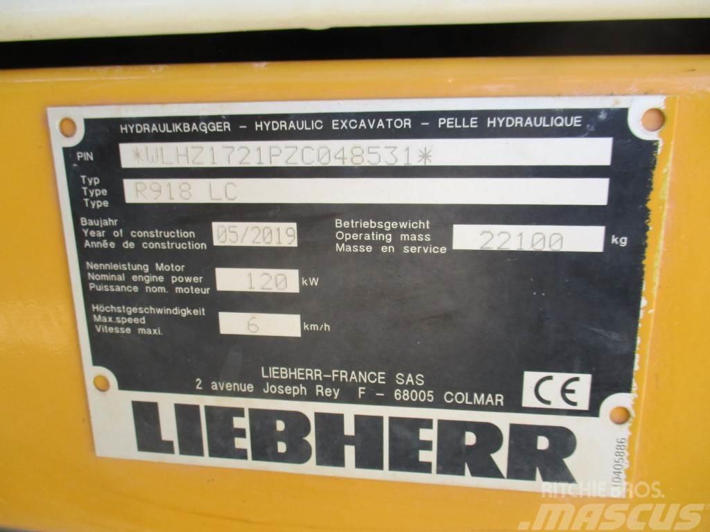Liebherr R 918 Litronic Roomikekskavaatorid