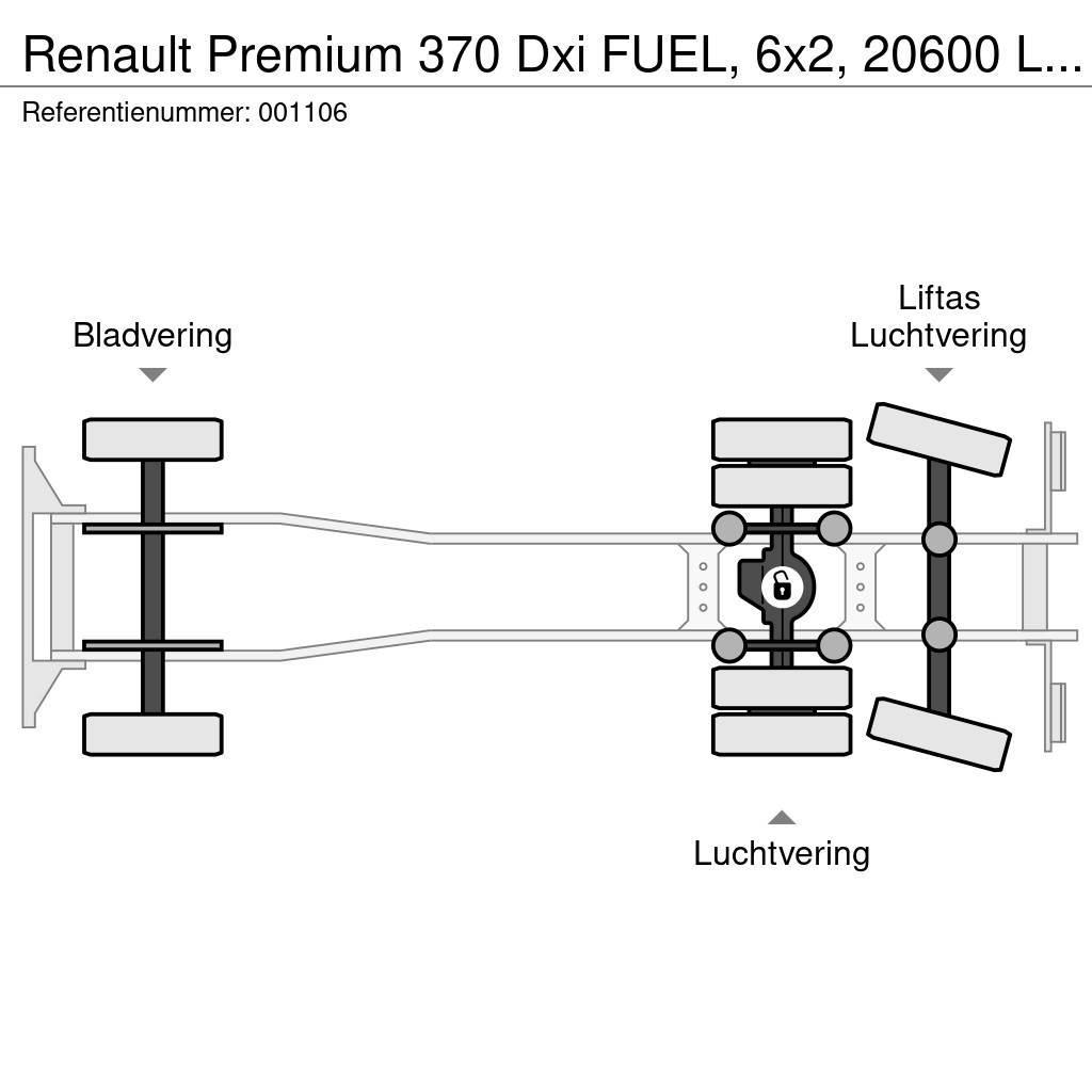 Renault Premium 370 Dxi FUEL, 6x2, 20600 Liter, 6 Comp, Re Tsisternveokid