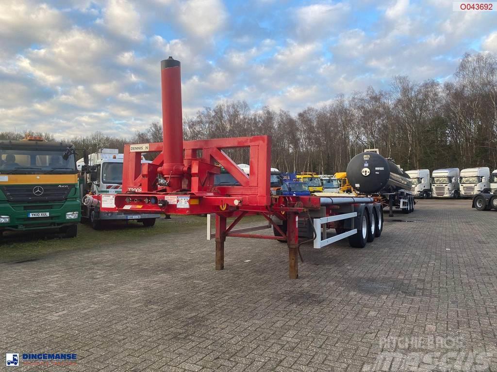 Dennison 3-axle tipping container trailer Kallur-poolhaagised