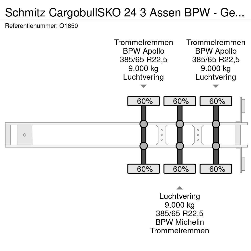 Schmitz Cargobull SKO 24 3 Assen BPW - Gesloten Opbouw - Gegalvanise Furgoonpoolhaagised