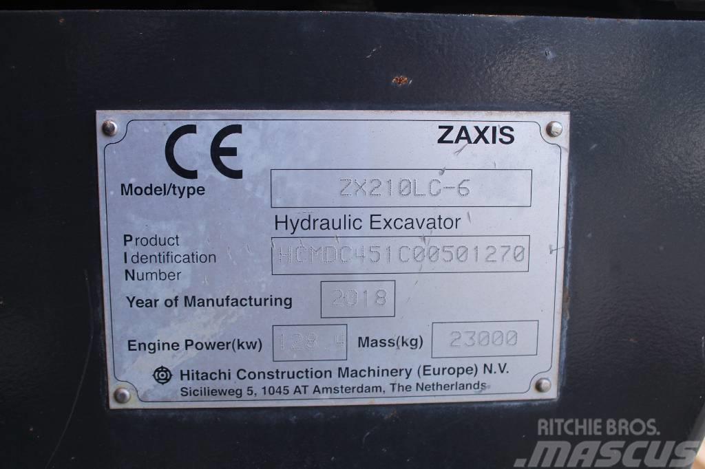 Hitachi ZX 210 LC-6 / Myyty, Sold Roomikekskavaatorid
