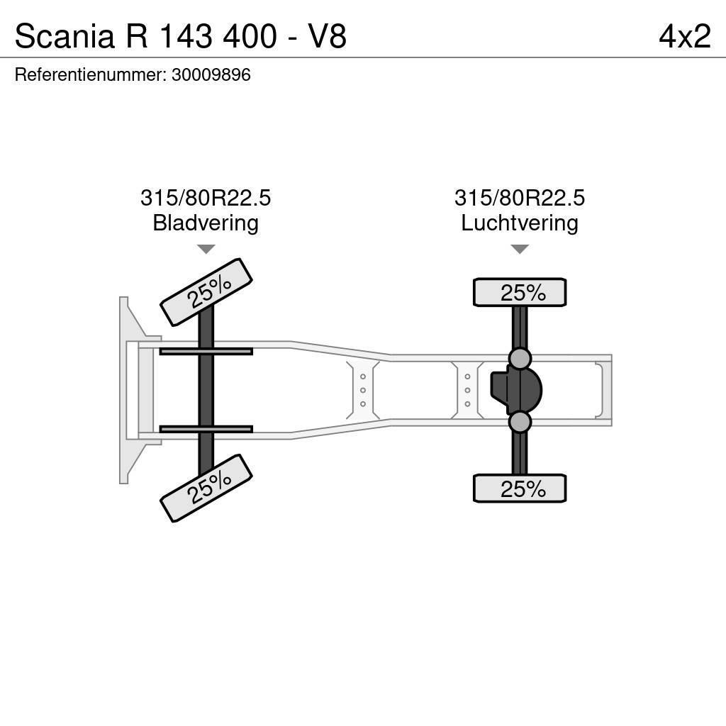 Scania R 143 400 - V8 Sadulveokid