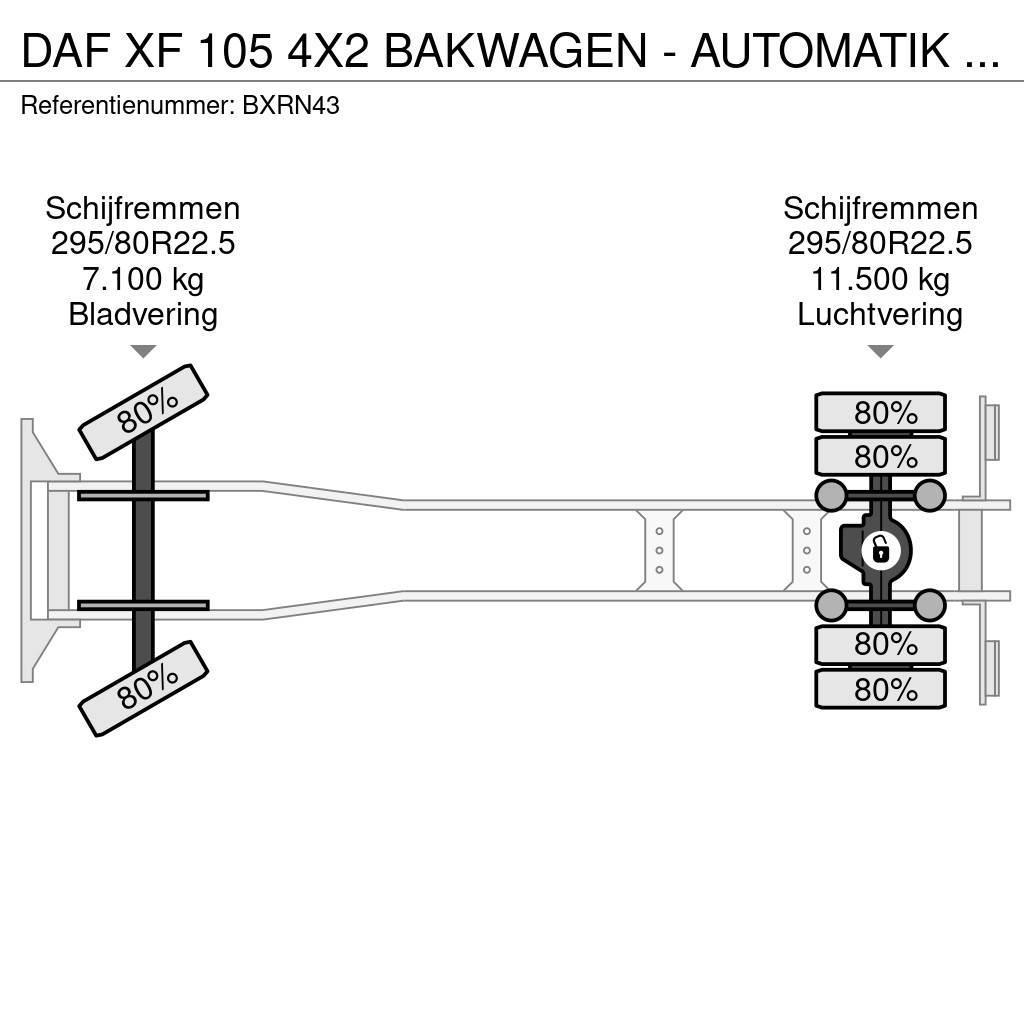 DAF XF 105 4X2 BAKWAGEN - AUTOMATIK - LESAUTO - LOW MI Furgoonautod