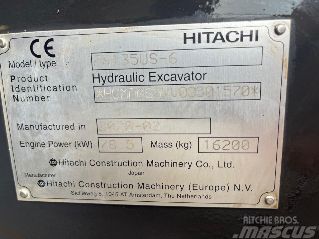 Hitachi ZX 135 US-6 Roomikekskavaatorid