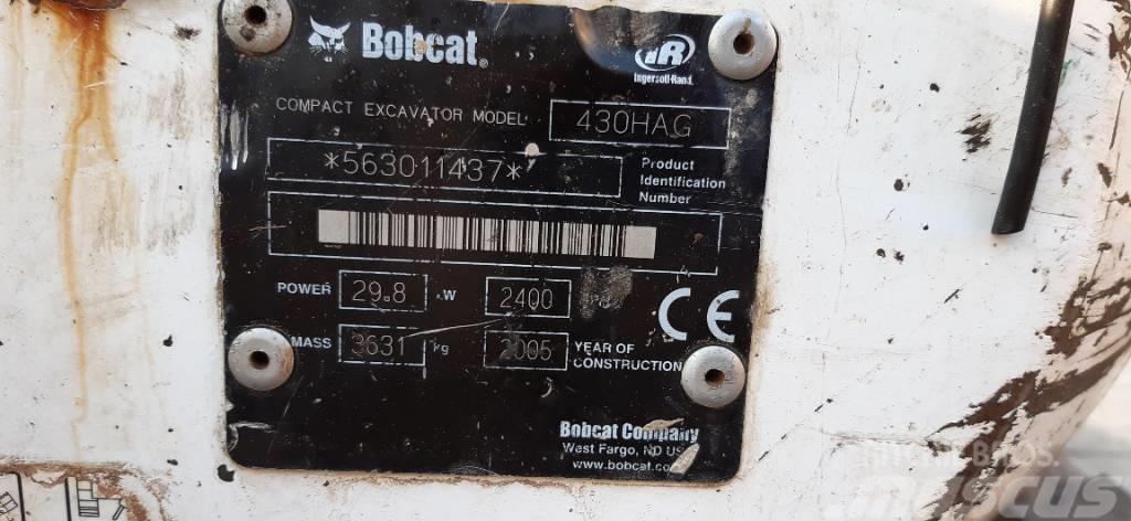 Bobcat 430 HAG Miniekskavaatorid < 7 t