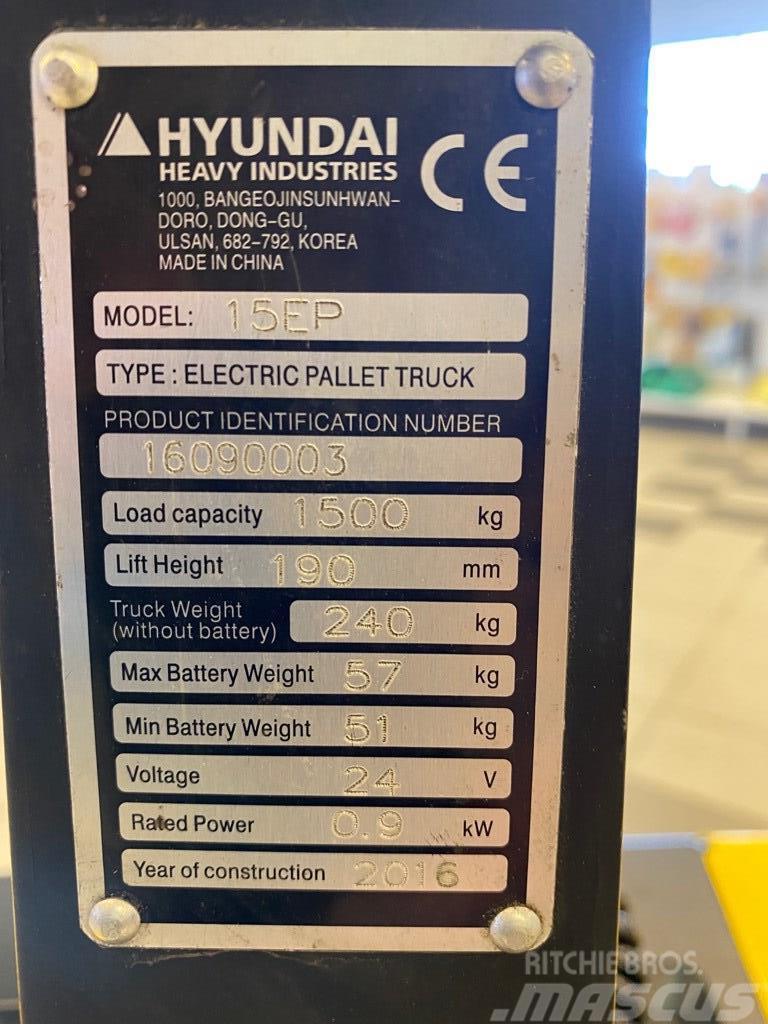 Hyundai 15EP Elektriline alusesiirdaja