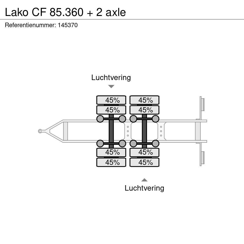 Lako CF 85.360 + 2 axle Madelhaagised