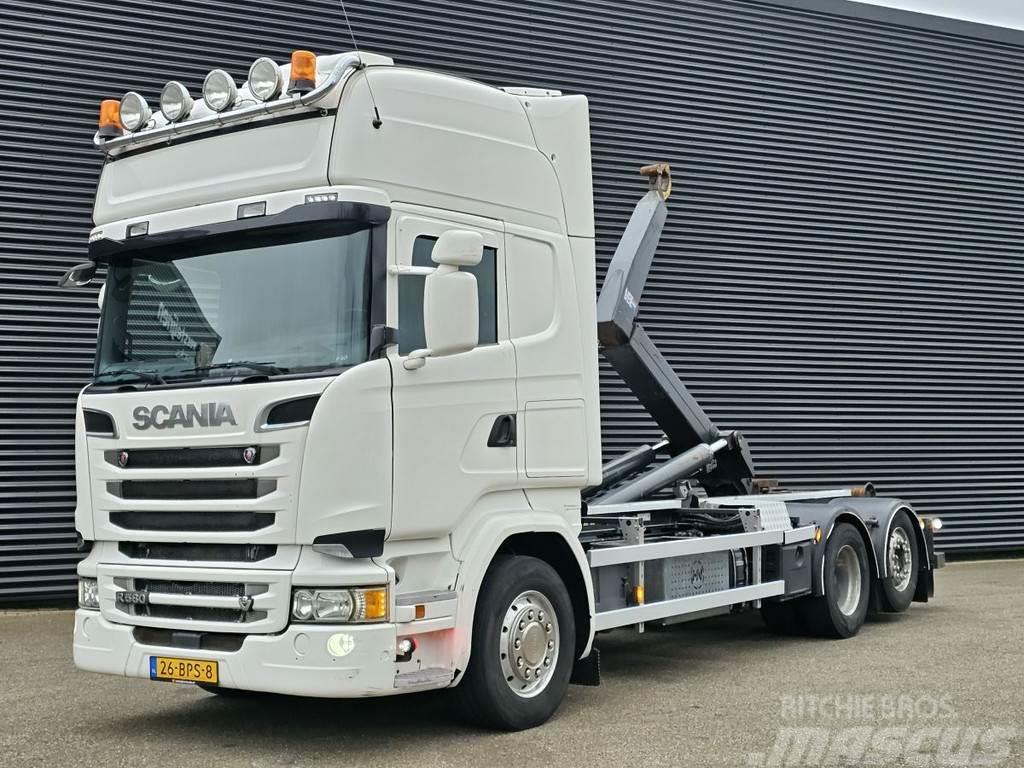 Scania R580 / V8 / 6x2 / HOOKLIFT / RETARDER / LIFT-STEER Konksliftveokid