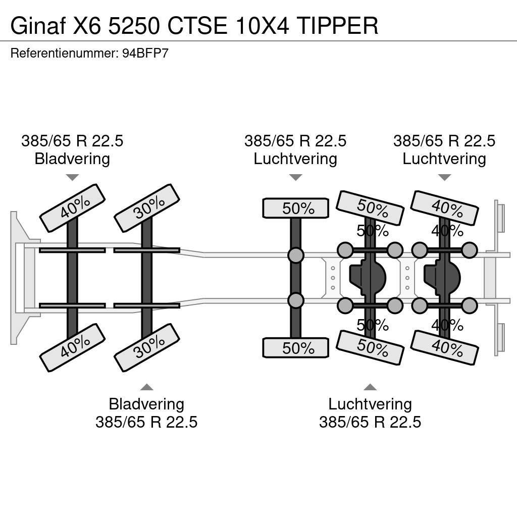 Ginaf X6 5250 CTSE 10X4 TIPPER Kallurid