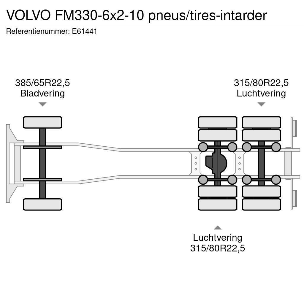 Volvo FM330-6x2-10 pneus/tires-intarder Tentautod