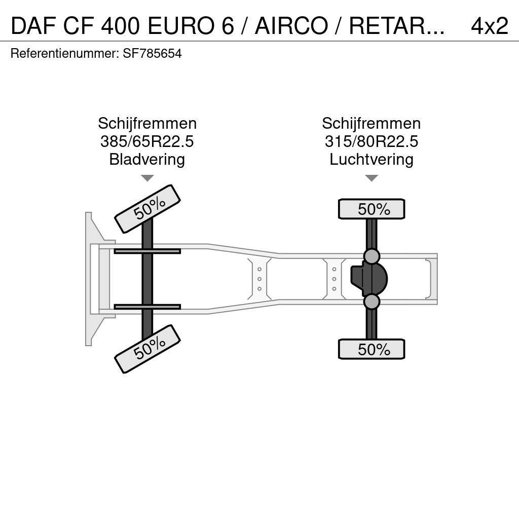 DAF CF 400 EURO 6 / AIRCO / RETARDER Sadulveokid