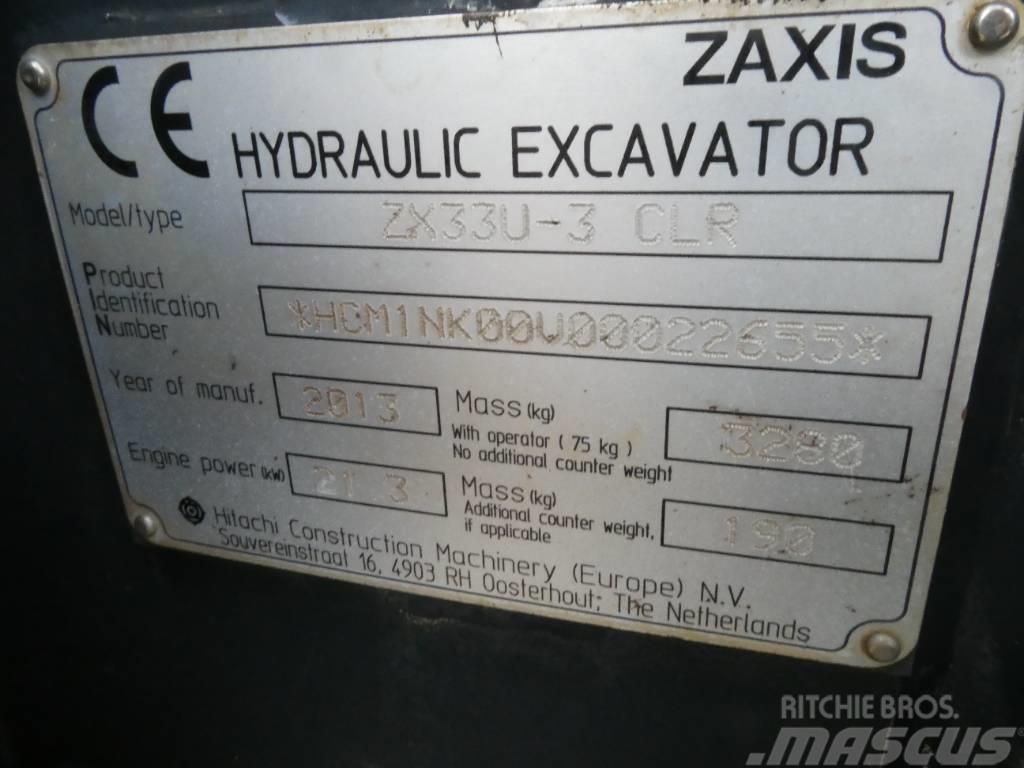 Hitachi ZX 33 U CLR Miniekskavaatorid < 7 t