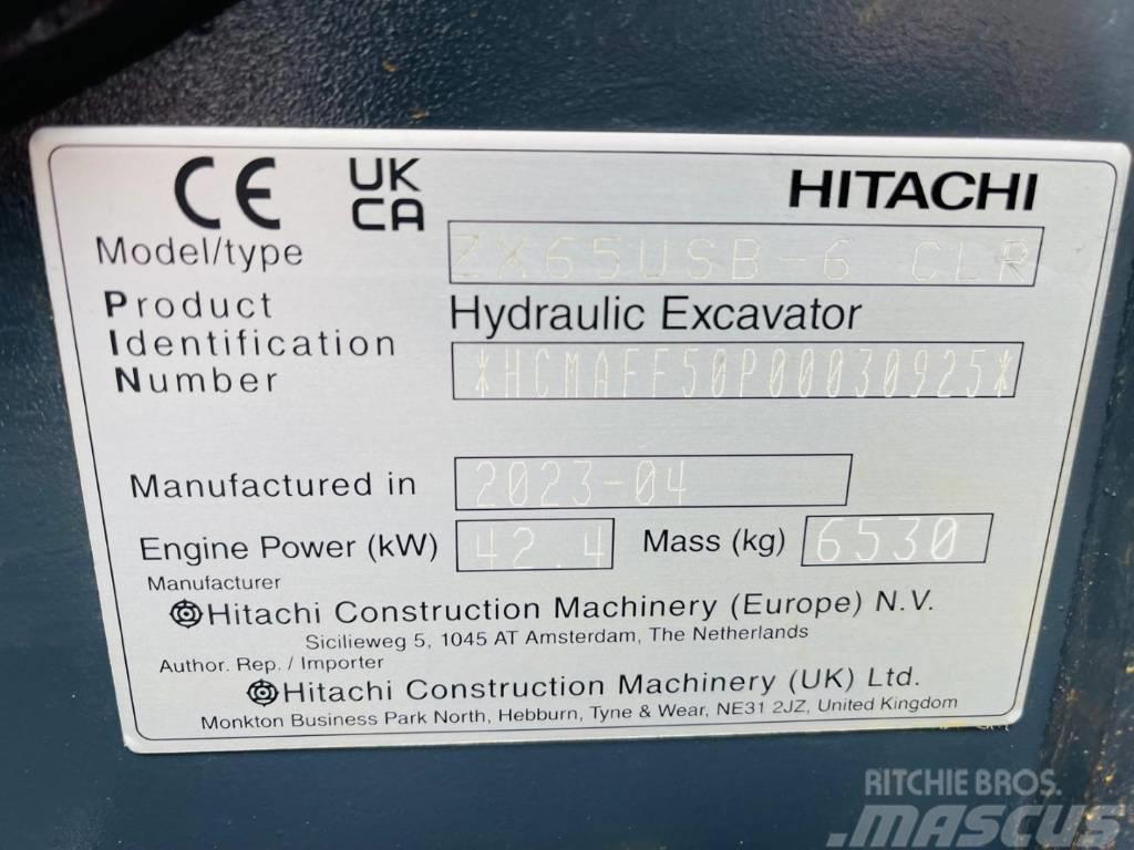 Hitachi ZX 65 US B-6 Miniekskavaatorid < 7 t