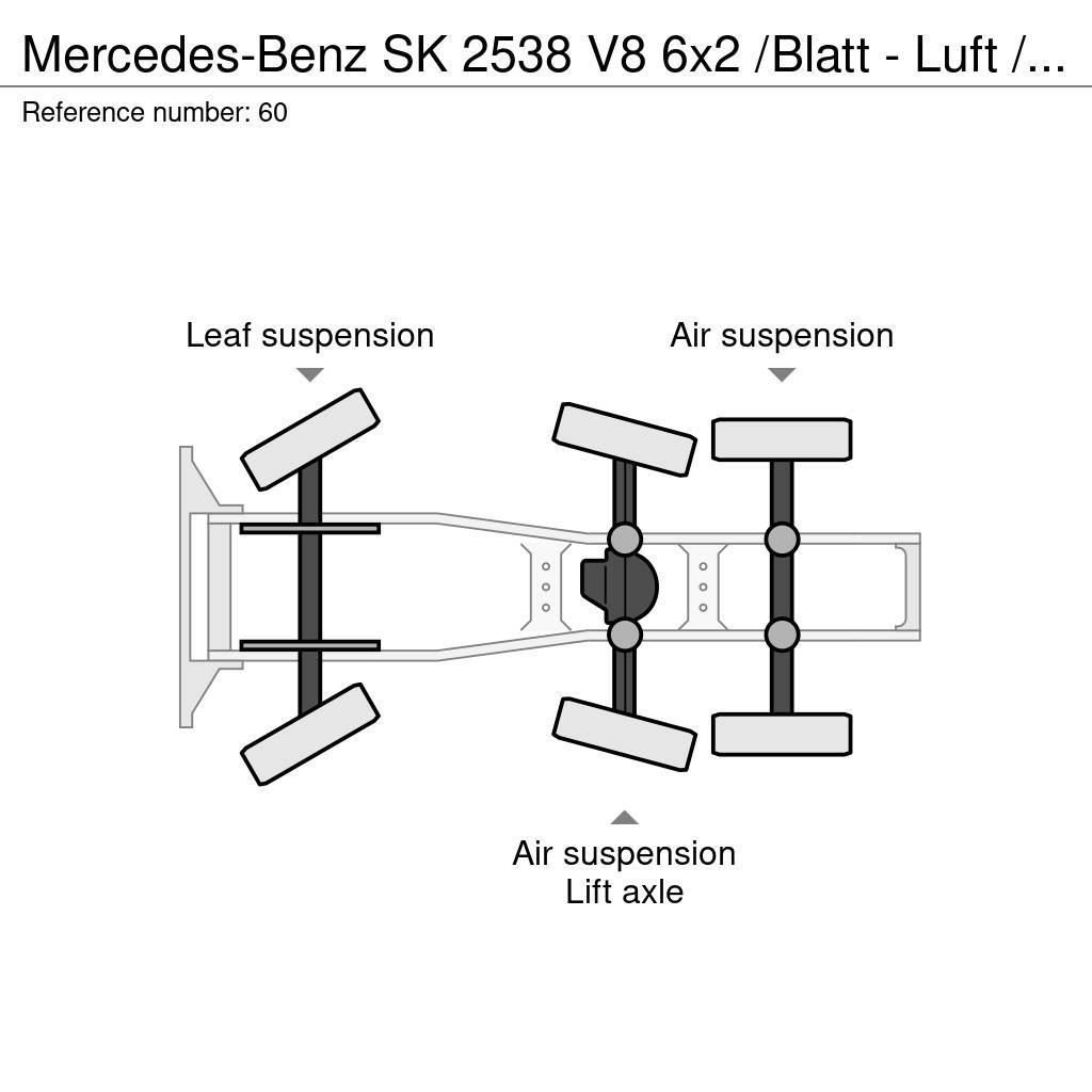 Mercedes-Benz SK 2538 V8 6x2 /Blatt - Luft / Lenk / Liftachse Sadulveokid