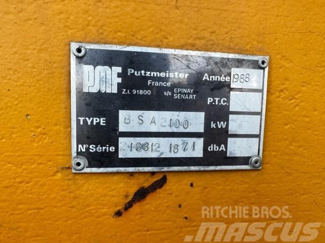Putzmeister BSA 2100 /160 KW ELEKTRIC Betooni pumpautod