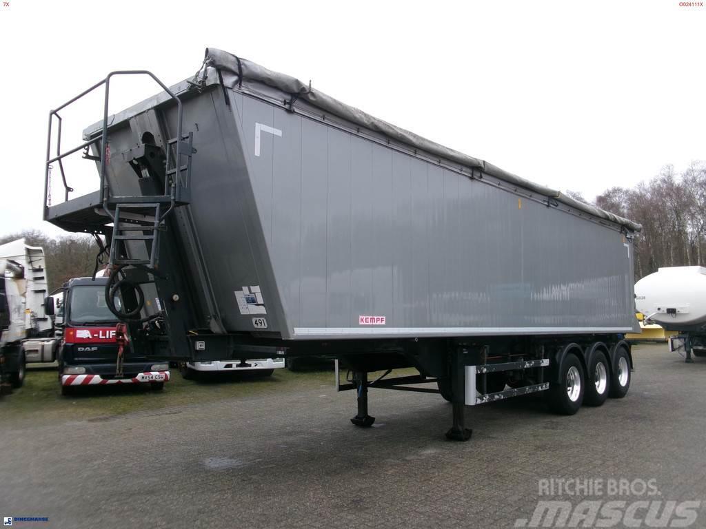 Kempf Tipper trailer alu 55.5 m3 + tarpaulin Kallur-poolhaagised