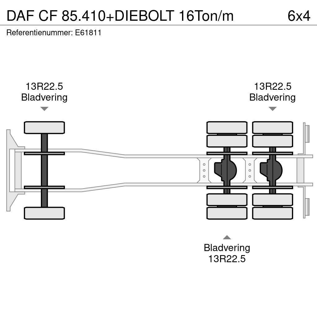 DAF CF 85.410+DIEBOLT 16Ton/m Konteinerveokid