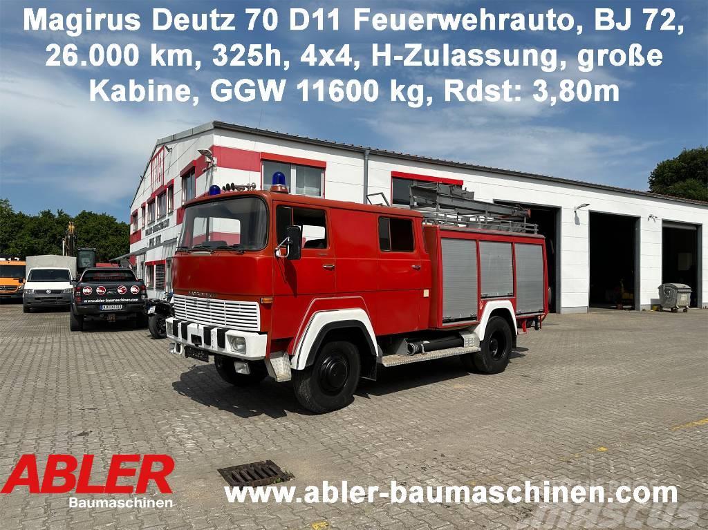 Magirus Deutz 70 D11 Feuerwehrauto 4x4 H-Zulassung Furgoonautod