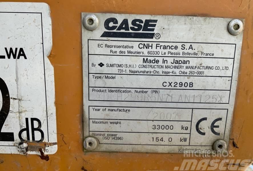 CASE CX 290 B + ROTOTILT Roomikekskavaatorid