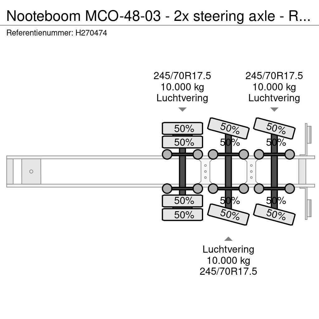 Nooteboom MCO-48-03 - 2x steering axle - Ramps - SAF Axle - Raskeveo poolhaagised