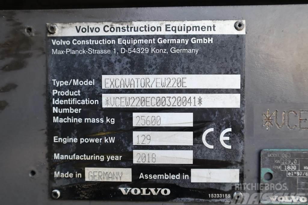 Volvo EW 220 E | TILTROTATOR | BUCKET | 2-PIECE | BSS Ratasekskavaatorid