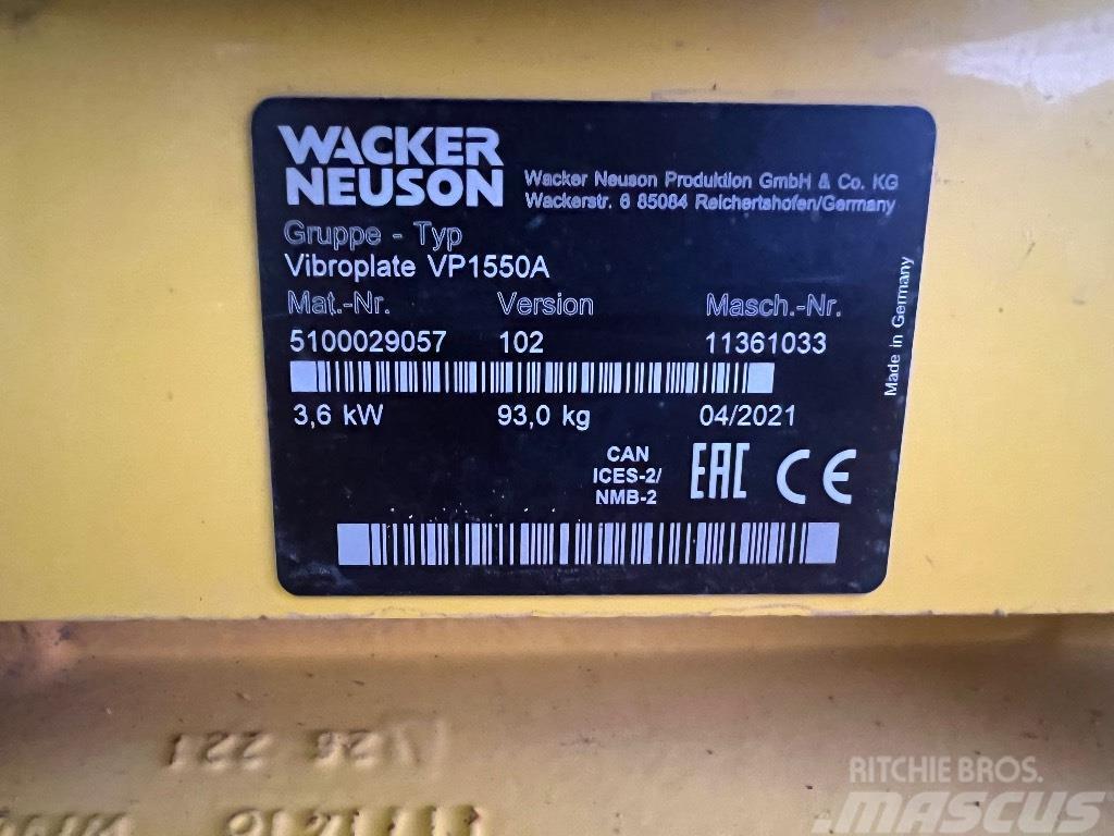 Wacker Neuson VP 1550A Vibraatorid