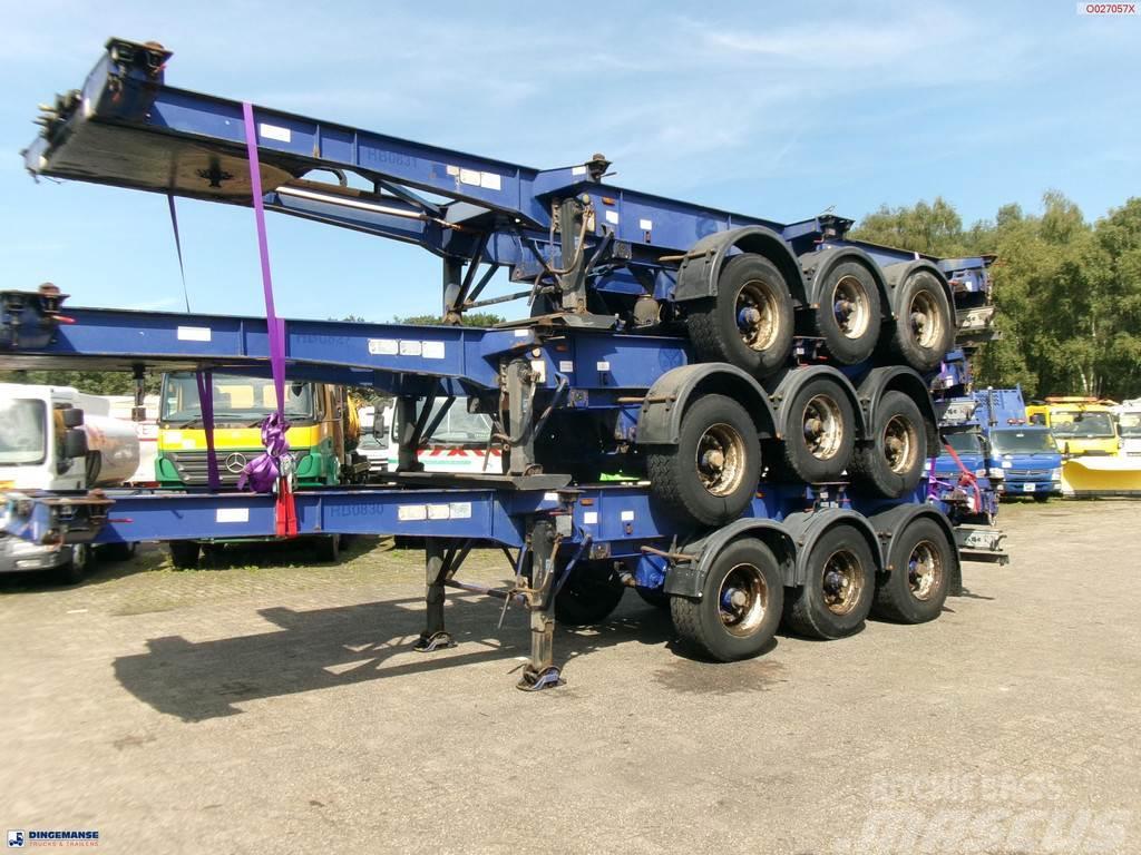 Montracon Stack - 3 x container chassis 20-30-40-45 ft Konteinerveo poolhaagised