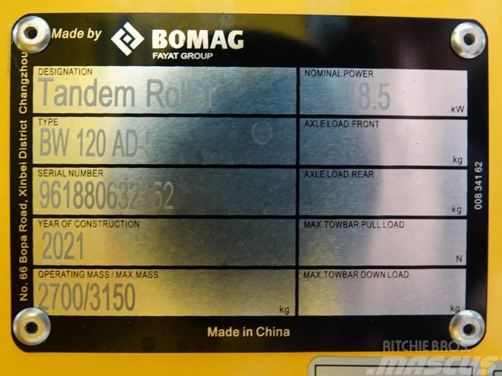 Bomag BW120AD-5 - 200 Hours! Kubota Engine Tandemrullid
