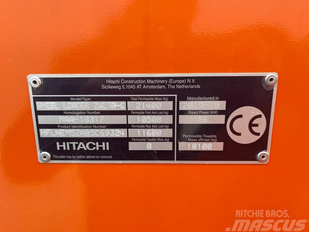 Hitachi ZW 250-6 Rataslaadurid