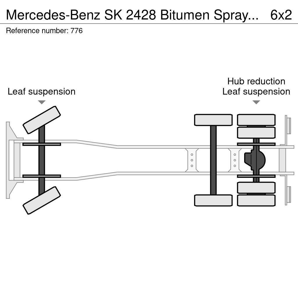 Mercedes-Benz SK 2428 Bitumen Sprayer 11.000L Good Condition Bituumenipritsid