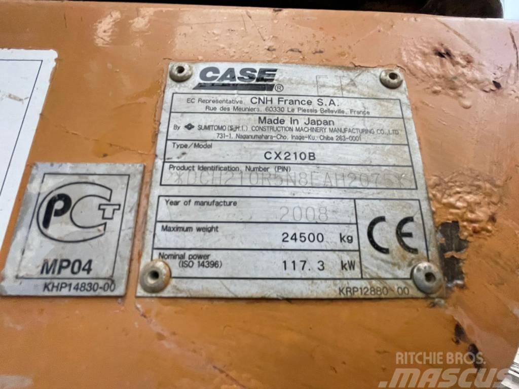 CASE CX 210 B Roomikekskavaatorid