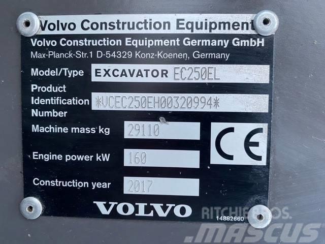 Volvo EC250EL Roomikekskavaatorid