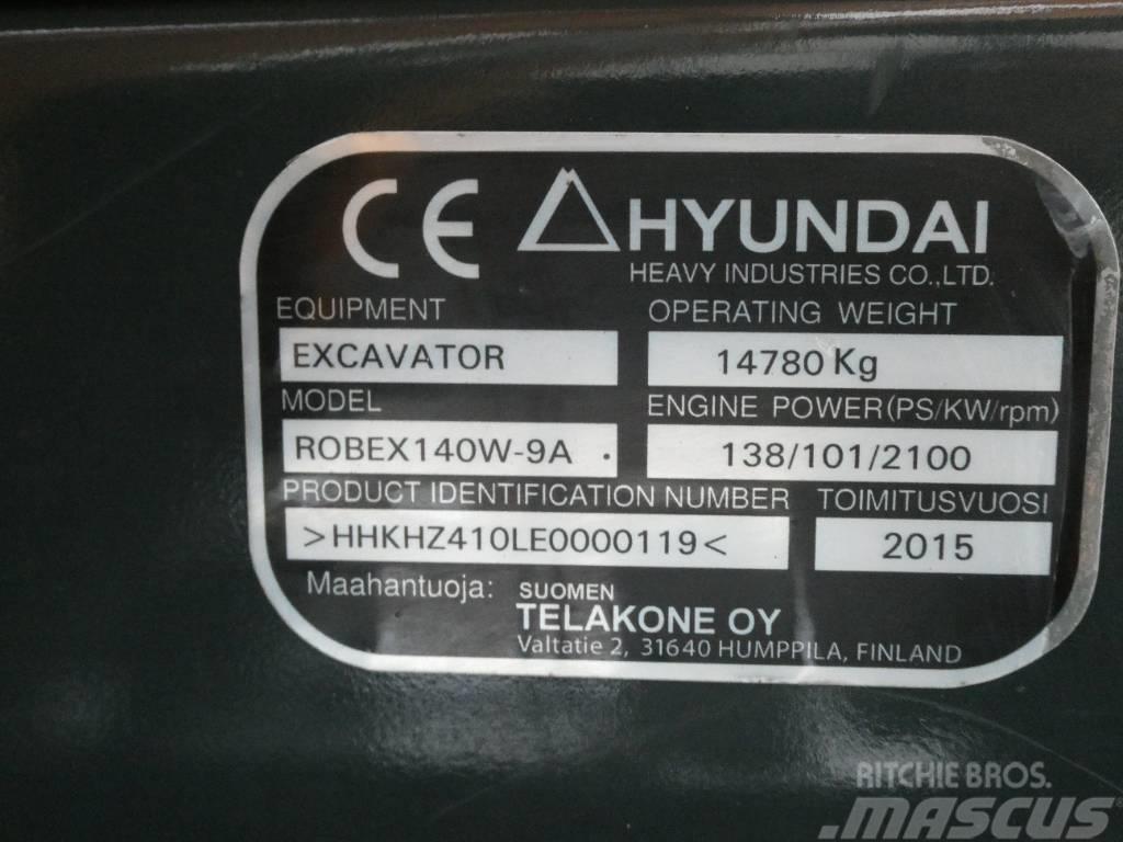 Hyundai Robex 140 W-9 A Ratasekskavaatorid