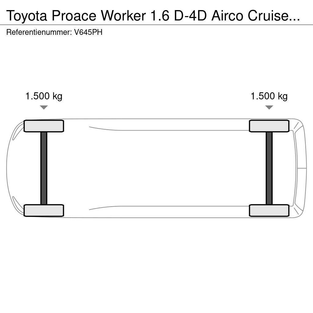 Toyota ProAce Worker 1.6 D-4D Airco Cruisecontrol EURO 6 Furgooniga kaubikud