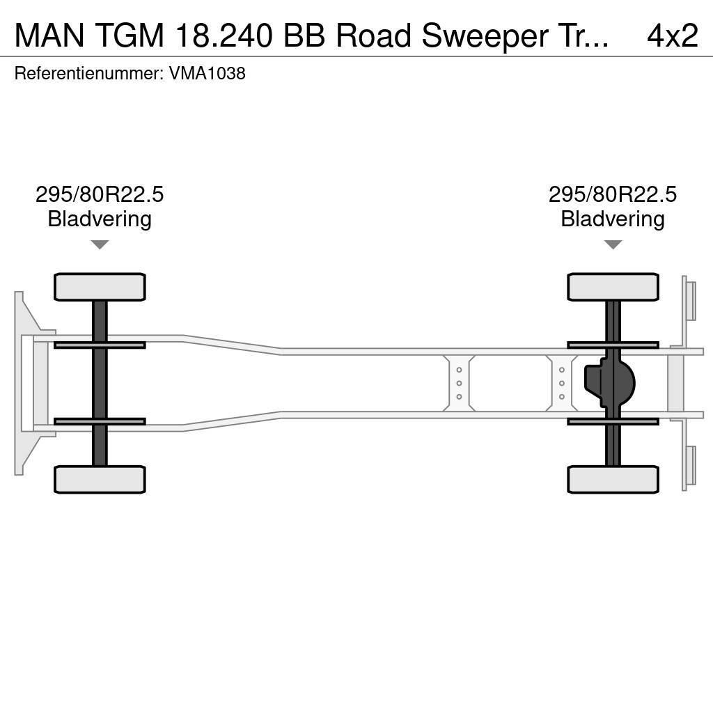 MAN TGM 18.240 BB Road Sweeper Truck (3 units) Tänavapuhastusveokid