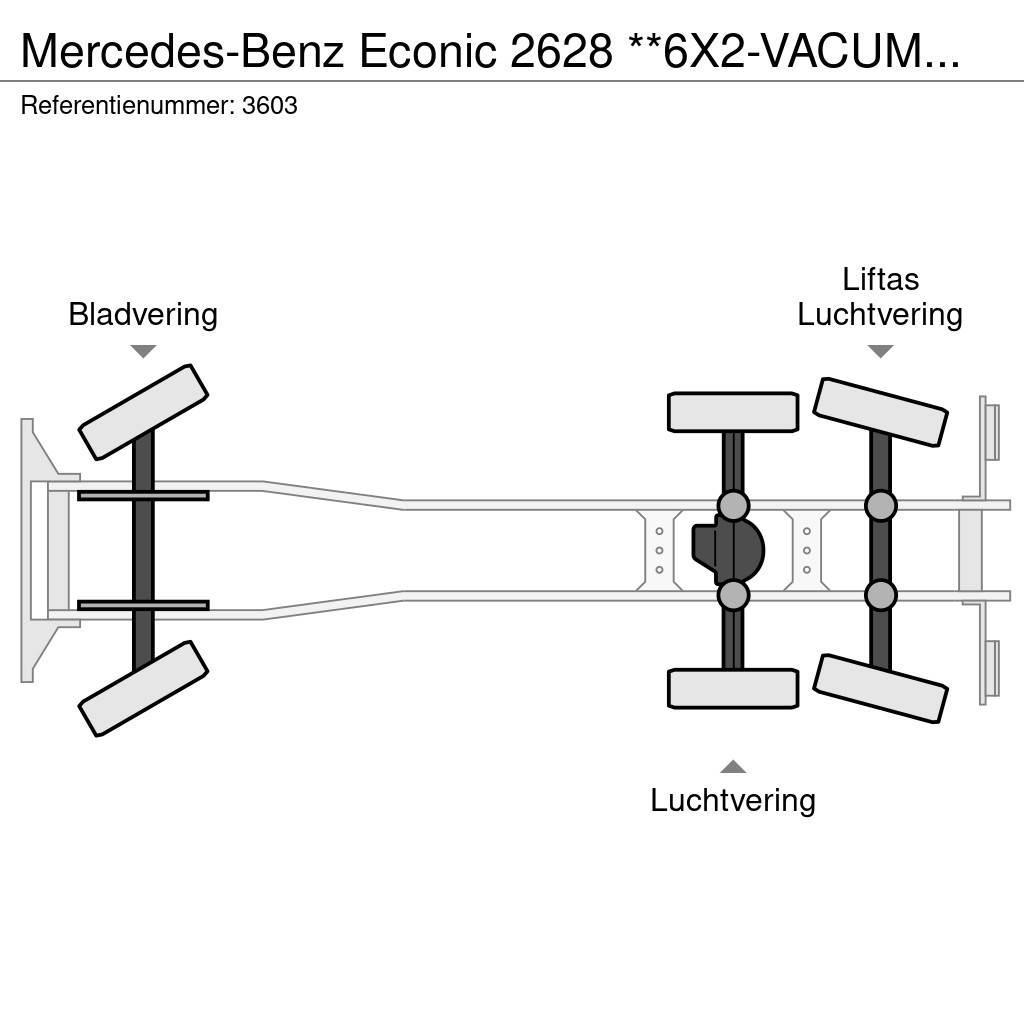 Mercedes-Benz Econic 2628 **6X2-VACUMTRUCK-HYDROCUREUR** Vaakumautod