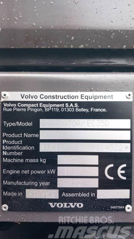 Volvo EC35D (ex DEMO) 750u Ekskavaatorlaadurid