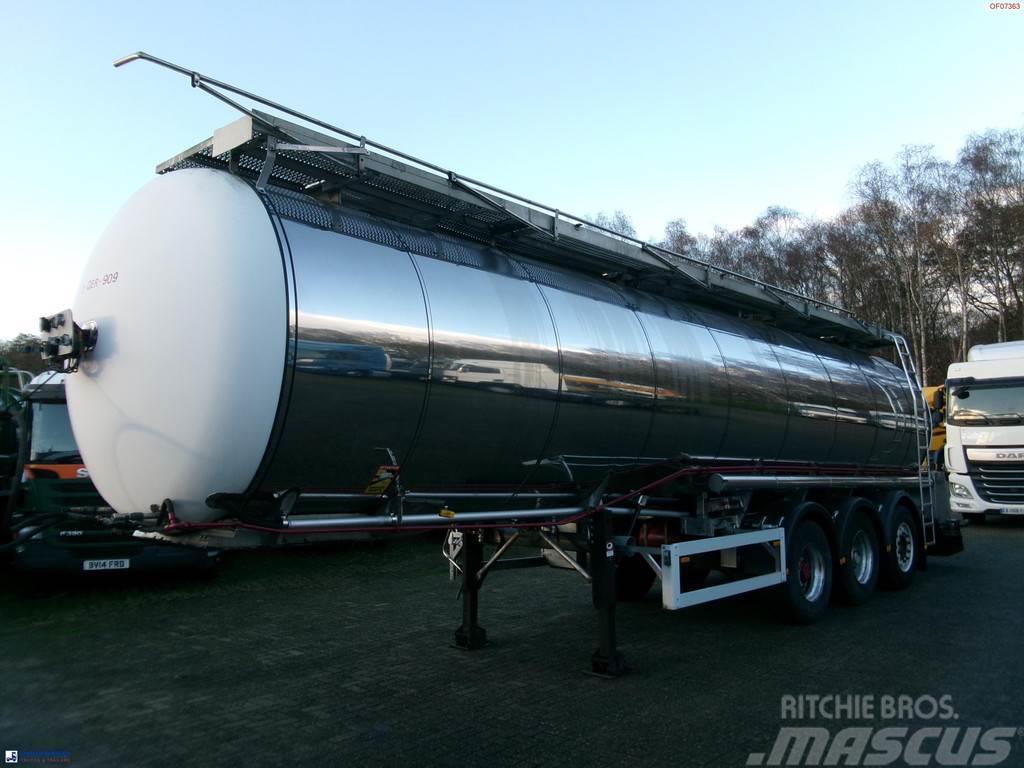 Feldbinder Chemical tank inox 33.5 m3 / 1 comp + pump Tsistern poolhaagised