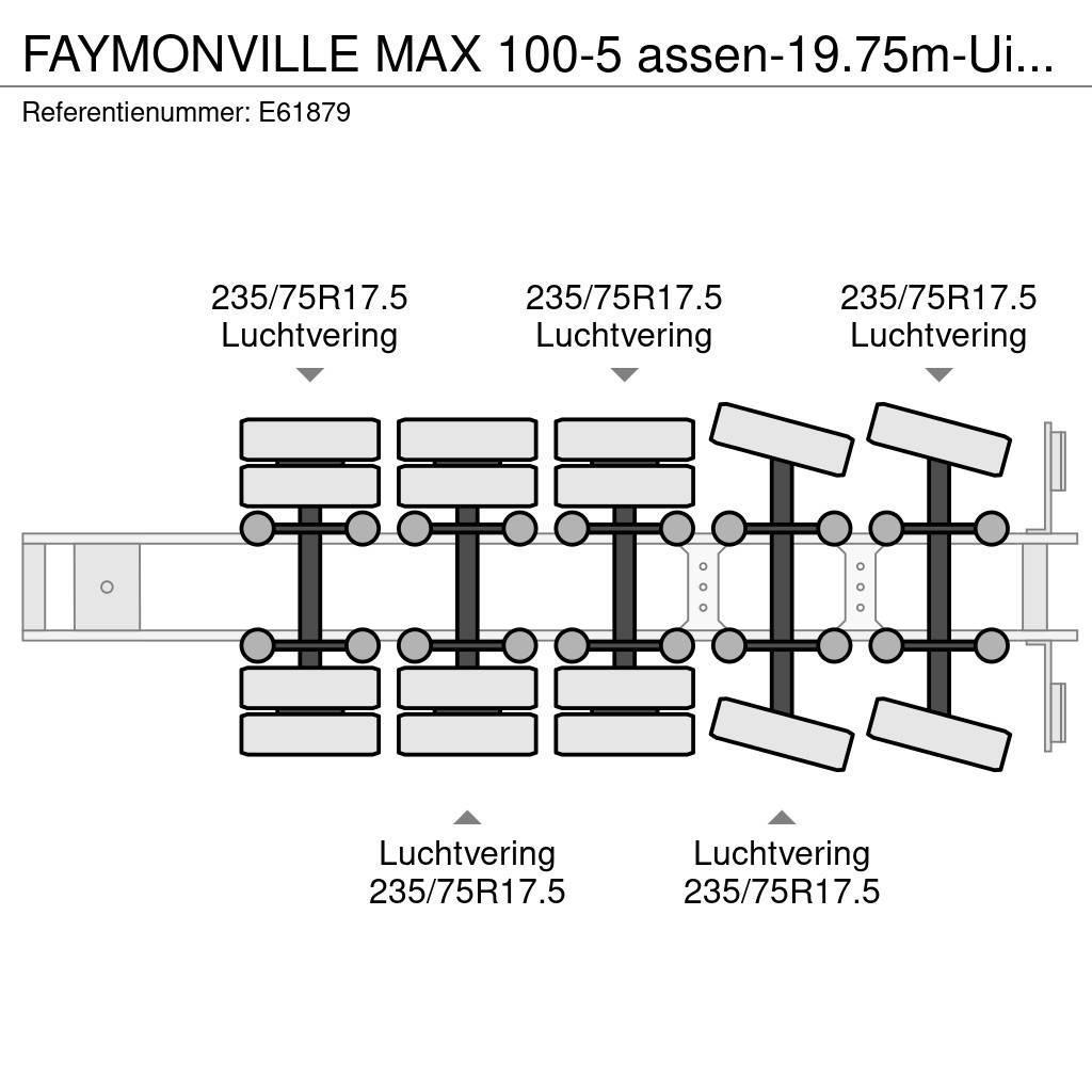 Faymonville MAX 100-5 assen-19.75m-Uitschuifbaar/extensible/ex Raskeveo poolhaagised