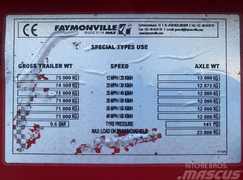 Faymonville 4 Axle Extending 75 Ton Low Loader Raskeveohaagised