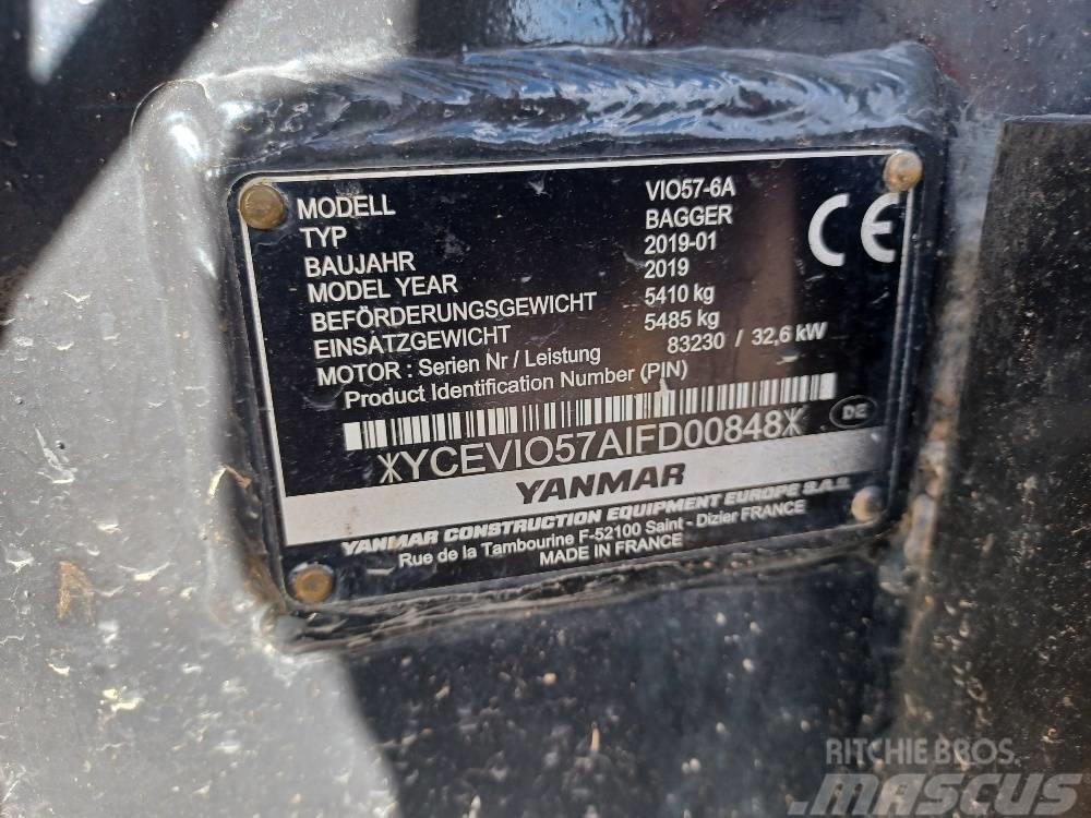 Yanmar VIO57-6A Miniekskavaatorid < 7 t